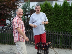 Herr Wymann (Organisator) mit Herr von B�ren