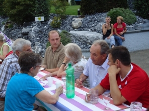 ..in Hintergrund das Fumoir